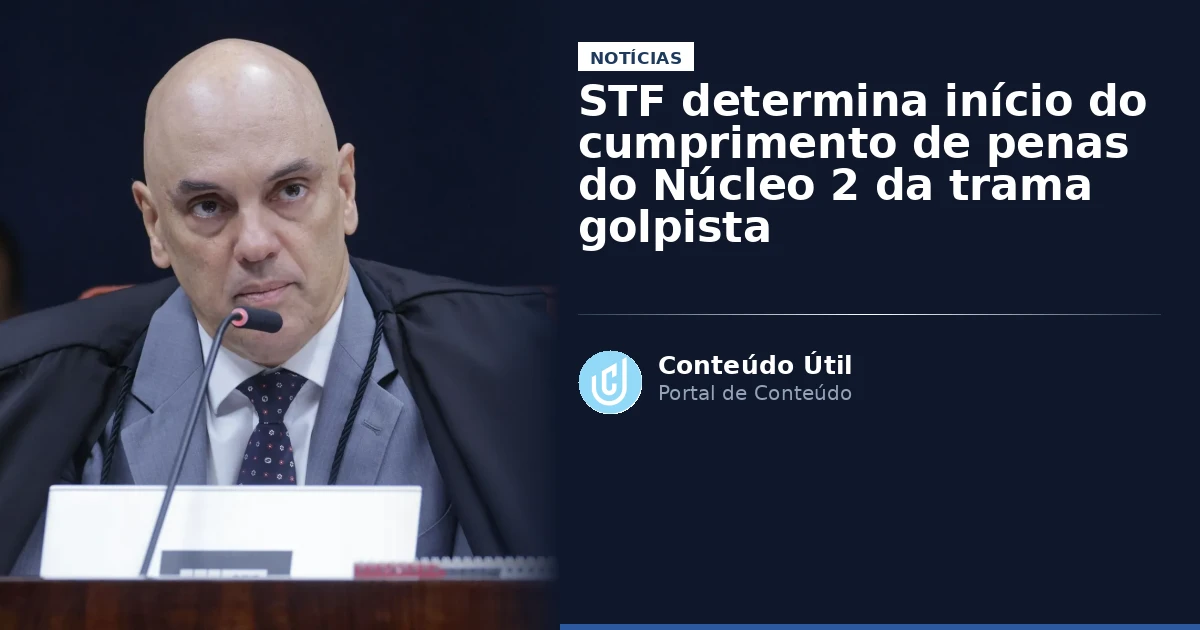 STF determina início do cumprimento de penas do Núcleo 2 da trama golpista | Conteúdo Útil