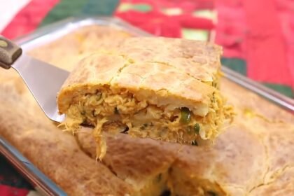 Torta Cremosa de Frango de Liquidificador